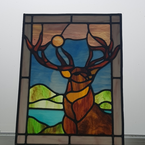 Vitrail cerf