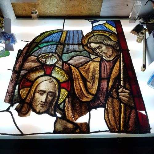 Restauration vitrail avant